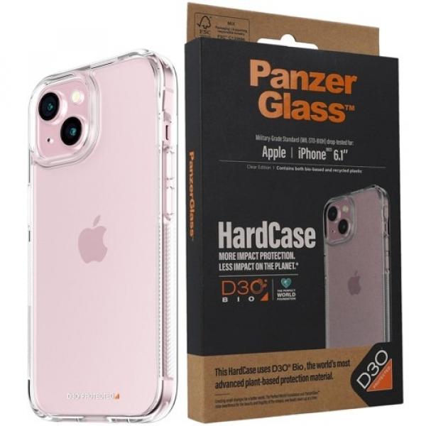 Etui Antybakteryjne PanzerGlass HardCase do iPhone 15, przezroczyste