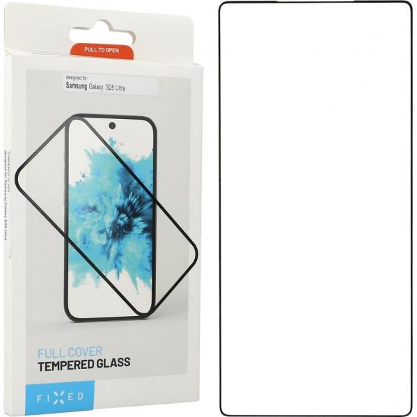 Szkło hartowane Fixed Full Cover Tempered Glass do Samsung Galaxy S25 Ultra , czarna ramka
