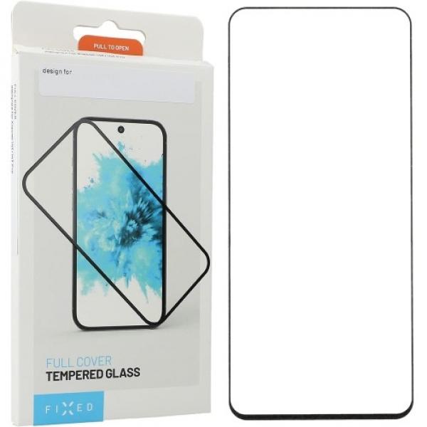 Szkło hartowane Fixed 2.5D Full Cover Tempered Glass do Motorola Moto G35 5G, czarna ramka