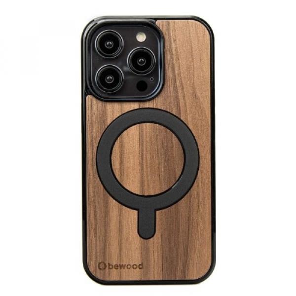 Drewniane etui do iPhone 15 Pro, Bewood Orzech Amerykański MagSafe