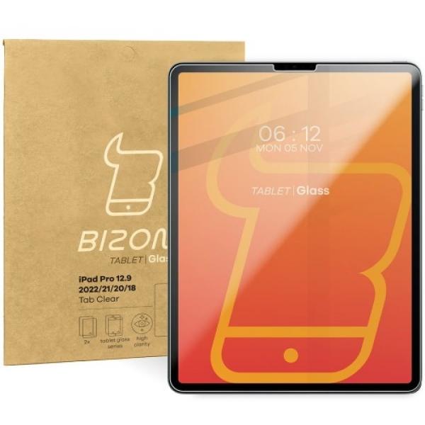 Szkło hartowane Bizon Glass Tab Clear do iPad Pro 12.9 2022/2021/2020/2018, 2 sztuki