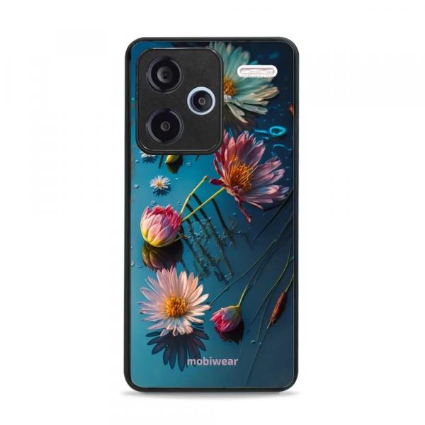 Etui ochronne do Xiaomi Redmi Note 13 Pro Plus 5G, Mobiwear Glossy Case, niebiesko-kwieciste