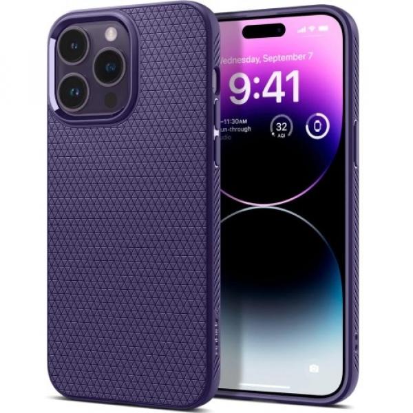 Etui Spigen Liquid Air do iPhone 14 Pro Max, fioletowe