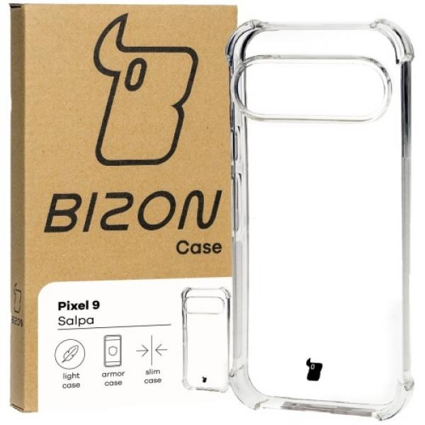 Elastyczne etui Bizon Case Salpa do Google Pixel 9 / 9 Pro, przezroczyste