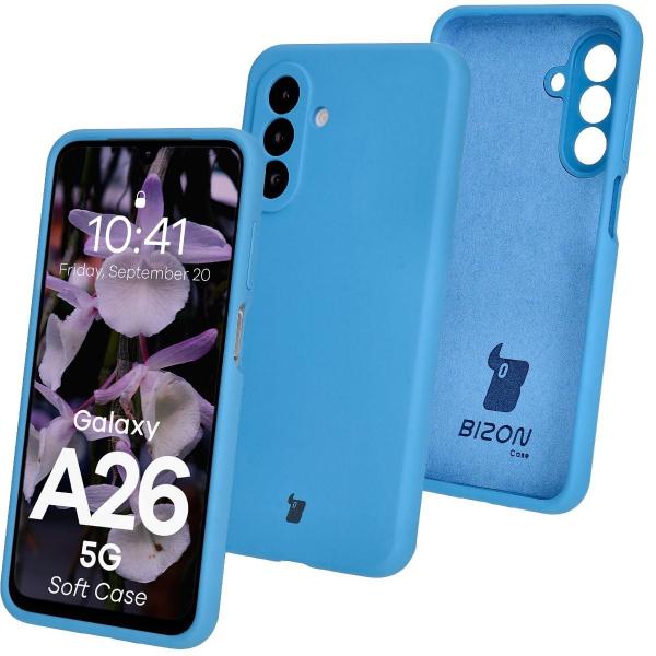 Silikonowe etui Bizon Soft Case do Galaxy A26 5G, niebieskie