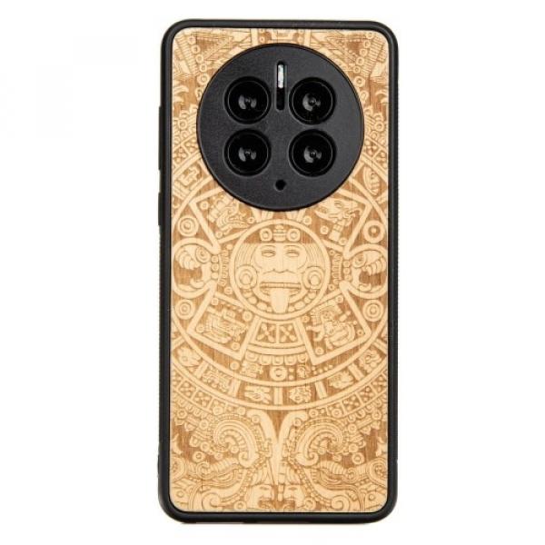 Drewniane etui Bewood do Huawei Mate 50 Pro KALENDARZ AZTECKI ANIEGRE