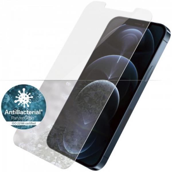 Szkło hartowane antybakteryjne PanzerGlass Standard Fit iPhone 12 Pro Max, przezroczyste