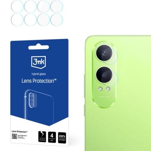 Osłona na aparat 3mk Lens Protection do OnePlus Nord CE 4 Lite 5G, 4 zestawy