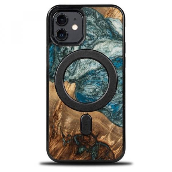 Drewniane etui do iPhone 12 Pro / 12, Bewood Unique Planets Ziemia do MagSafe
