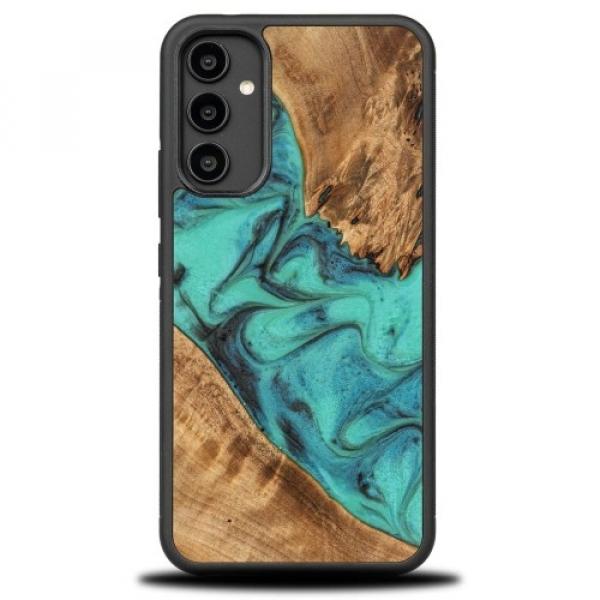 Drewniane etui Bewood Unique - Turquoise do Galaxy A34 5G