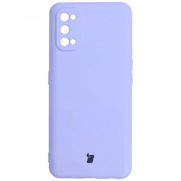 Etui Bizon Case Silicone Sq do Realme 7 Pro, jasnofioletowe