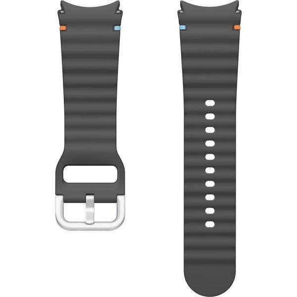 Pasek Samsung Sport Band One Click S / M 20mm do Galaxy Watch 4/4 Classic/5/5 Pro/6/6 Classic/7/FE, ciemnoszary