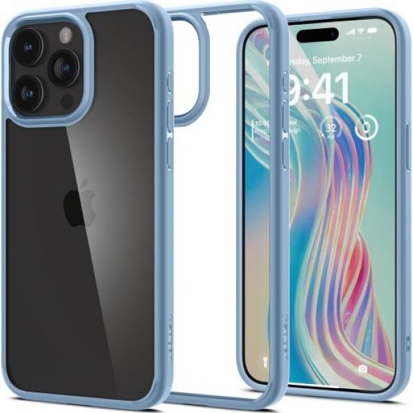 OUTLET: Etui Spigen Ultra Hybrid do iPhone 15 Pro Max, przezroczysto-niebieskie