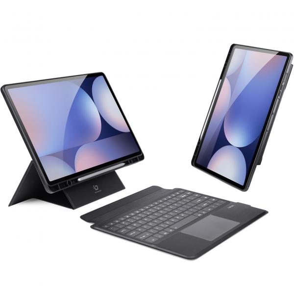 OUTLET: Etui z klawiaturą Bluetooth Dux Ducis (DK Series) do Galaxy Tab S10 Ultra / S9 Ultra / S8 Ultra, czarne