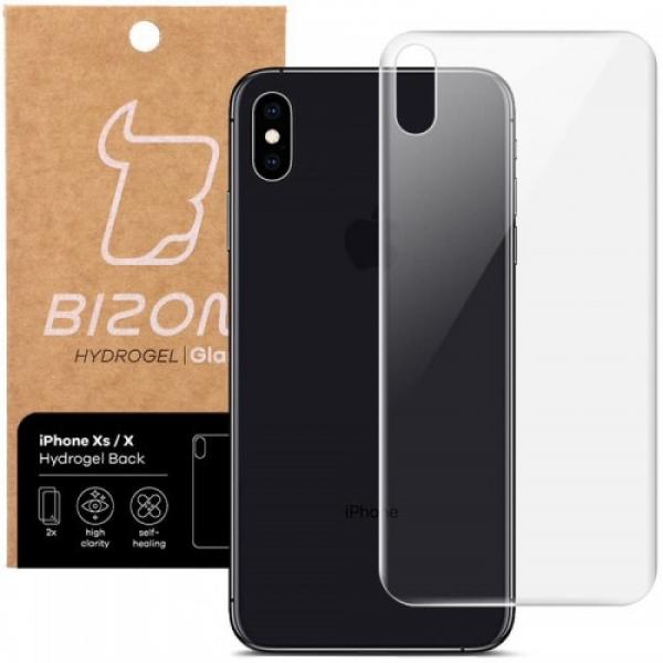 Folia hydrożelowa na tył Bizon Glass Hydrogel, iPhone Xs / X , 2 sztuki