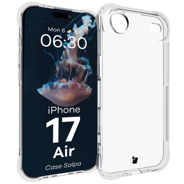 Elastyczne etui Bizon Case Salpa do iPhone 17 Air, przezroczyste