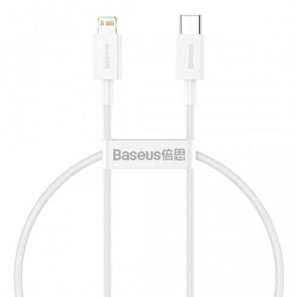 Kabel Baseus Superior USB-C do Lightning 20W 0,25m, biały