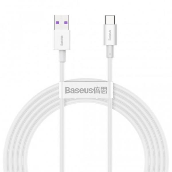 Kabel Baseus Superior USB do USB-C 66W 2m, biały