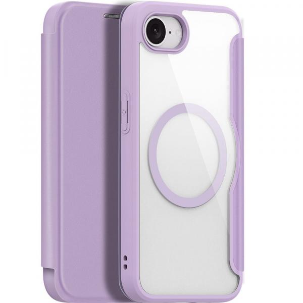 Etui Dux Ducis Skin X Pro Magnetic do iPhone 16e, fioletowo-przezroczyste