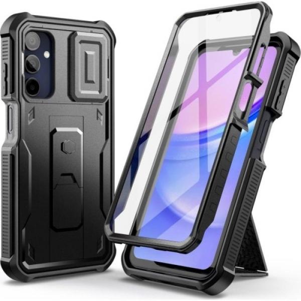 Etui pancerne Tech-Protect Kevlar Cam+ do Galaxy A15 4G/ 5G, czarne