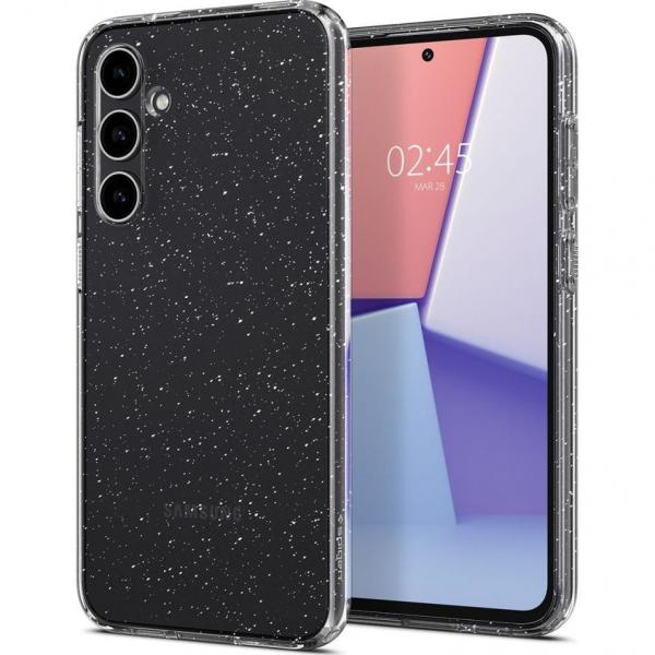 OUTLET: Etui Spigen Liquid Crystal do Galaxy S23 FE, przezroczyste z brokatem