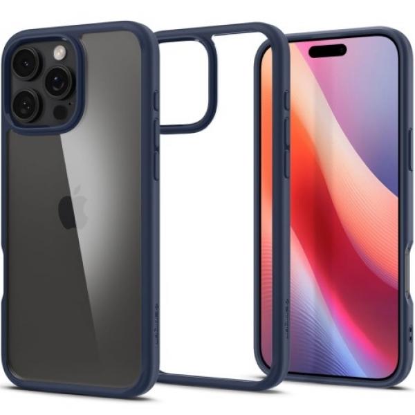 Etui Spigen Ultra Hybrid do iPhone 16 Pro Max, przezroczysto-granatowe