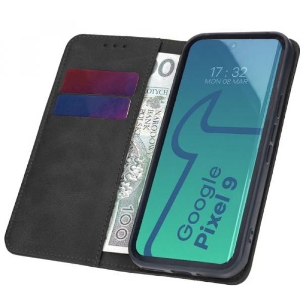 Etui z klapką Bizon Case Pocket Pro do Google Pixel 9 / 9 Pro, czarne