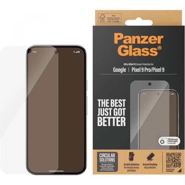 Szkło hartowane PanzerGlass Ultra-Wide Fit + EasyAligner do Google Pixel 9 / 9 Pro