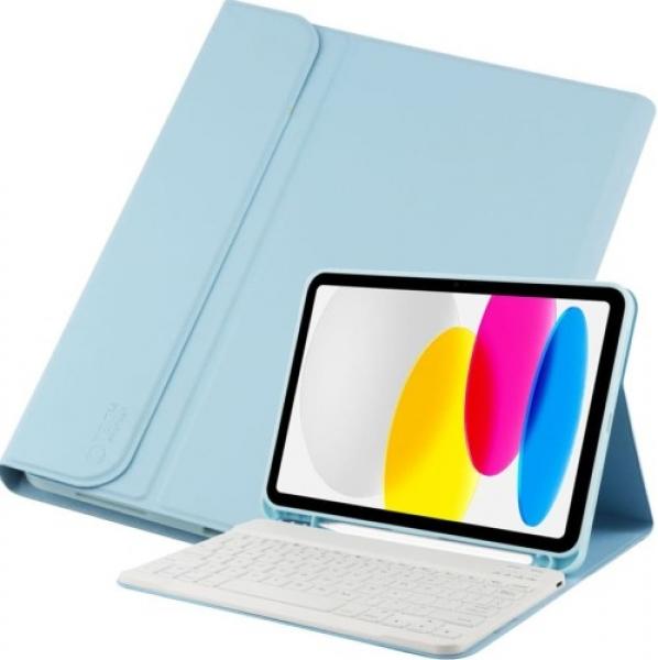 Etui z klawiaturą Tech Protect SC Pen + Keyboard do iPad 10 10.9 2022, jasnoniebieskie