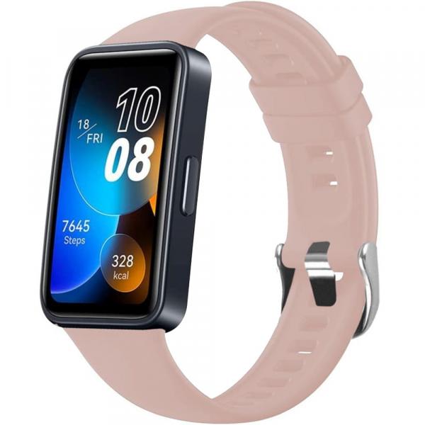 Silikonowy pasek Fixed Silicone Strap do Huawei Band 10 / 9 / 8, różowy