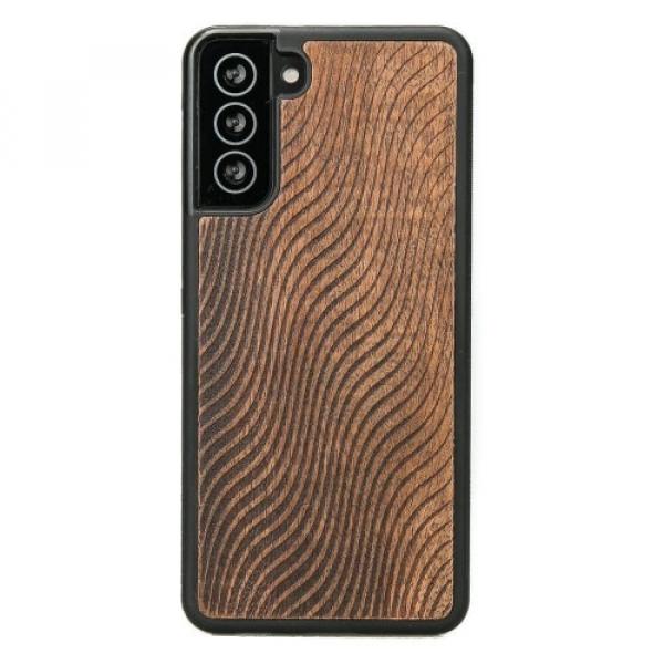 Drewniane etui Bewood Galaxy S21 FE Fale Merbau