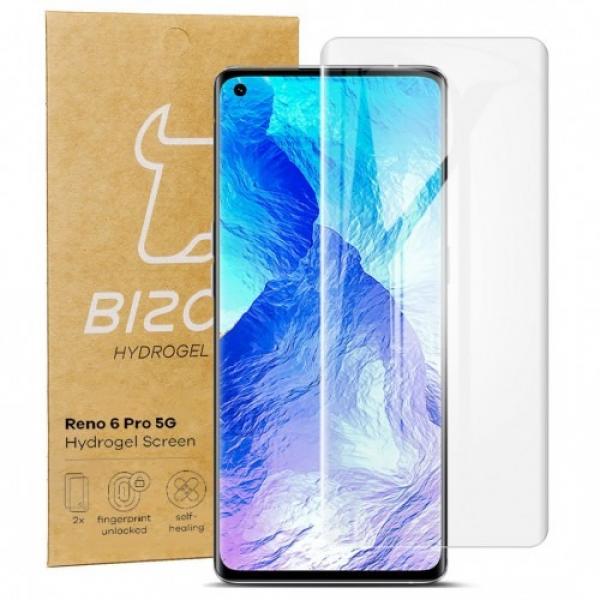 Folia hydrożelowa na ekran Bizon Glass Hydrogel, Reno 6 Pro 5G, 2 sztuki