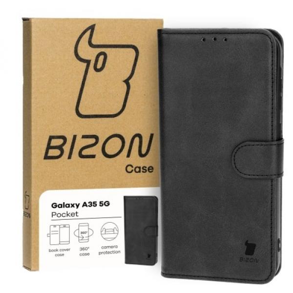 Etui z klapką Bizon Case Pocket do Galaxy A35 5G, czarne