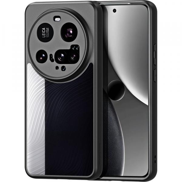 Etui Dux Ducis AIMO do Xiaomi 15 Ultra, przezroczyste z czarną ramką