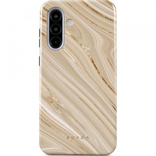 Etui Burga Full Glam Tough do Galaxy A36 5G, beżowe wzorzyste