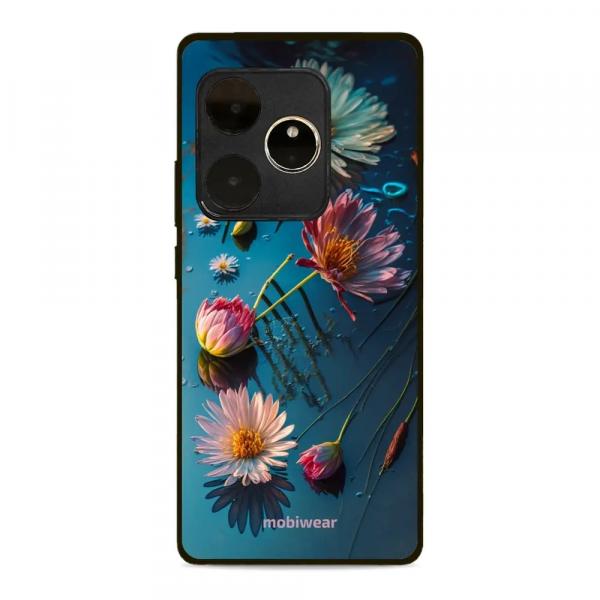 Etui ochronne do Realme GT 6, Mobiwear Glossy Case, niebiesko-kwieciste