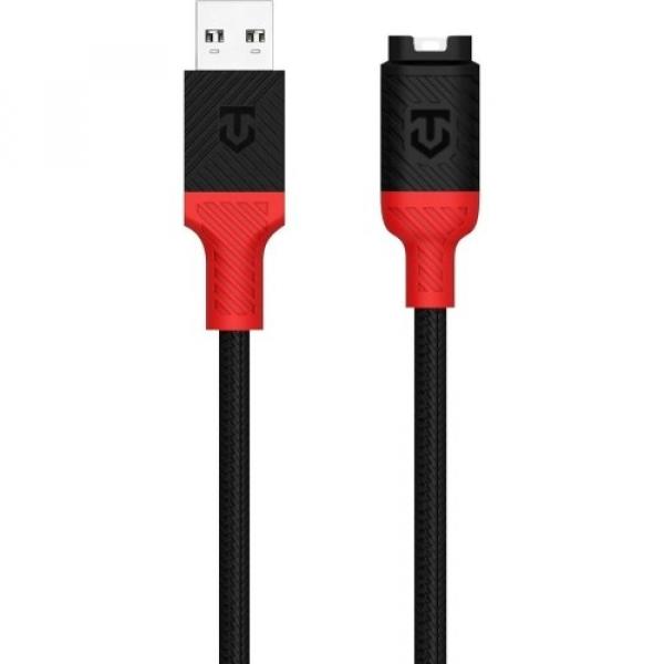 Kabel do ładowania zegarków Garmin, Tactical Recce 3:20, USB-A, 1m, czarno-czerwony
