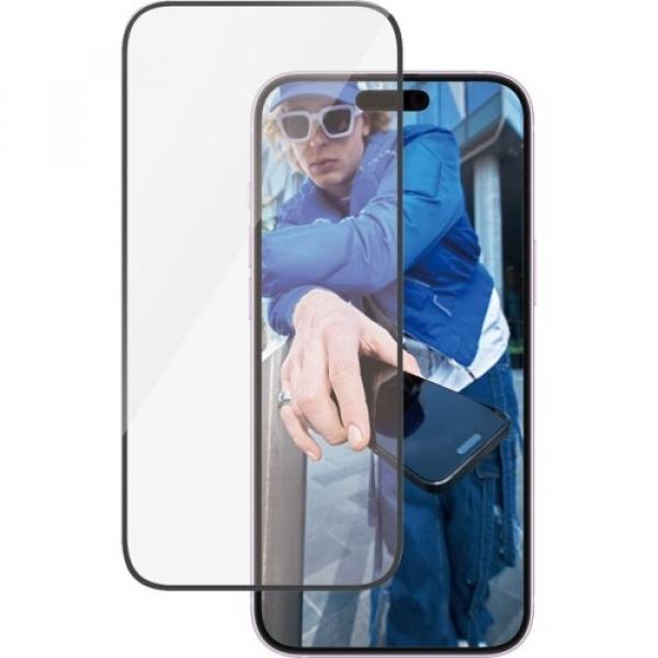 Szkło hartowane PanzerGlass Ultra-Wide Fit + EasyAligner do iPhone 16 Pro Max, czarna ramka