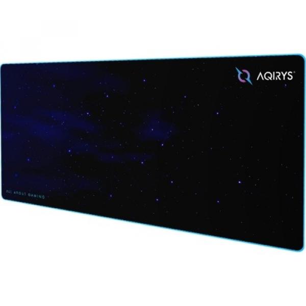 Podkładka gamingowa pod myszkę, AQIRYS PARSEC Extra Large 900 x 400 cm, granatowa, gwieździsta