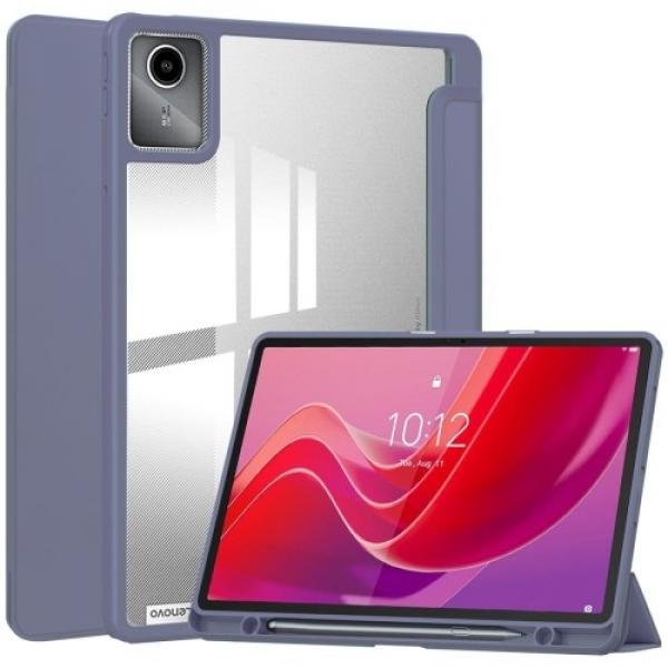 Etui Bizon Case Tab Clear Matt do Lenovo Tab M11 1 gen., lawendowe