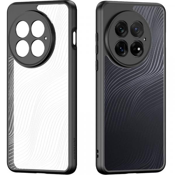 Etui Dux Ducis AIMO do OnePlus 13, przezroczyste z czarną ramką