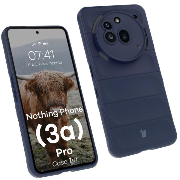 Pancerne etui Bizon Case Tur do Nothing Phone (3a) Pro, granatowe