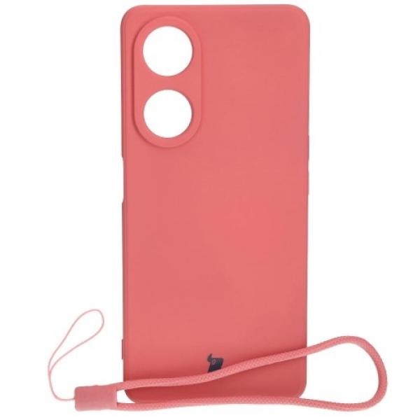 Etui Bizon Case Silicone Sq do Oppo A98 5G, brudny róż