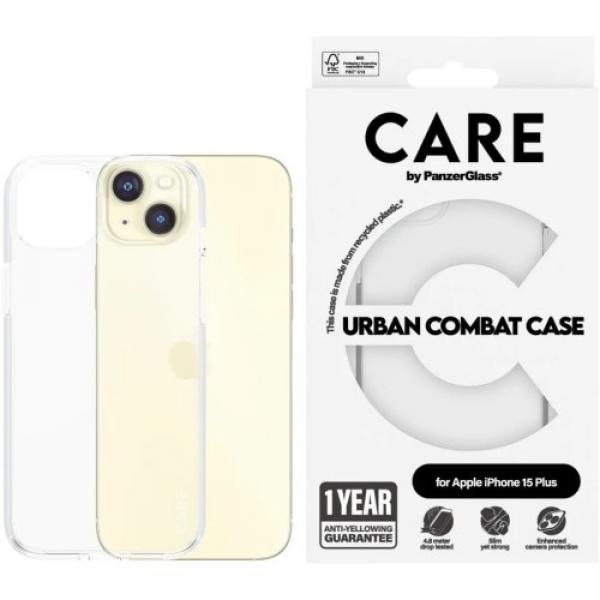 Etui CARE by PanzerGlass Urban Combat Case do iPhone 15 Plus, przezroczyste