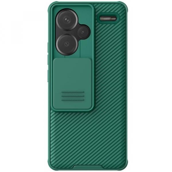Etui Nillkin CamShield Pro do Xiaomi Redmi Note 13 Pro+ 5G, ciemnozielone