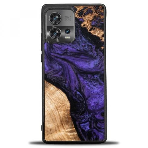 Drewniane etui do Motorola Edge 30 Fusion, Bewood Unique Violet