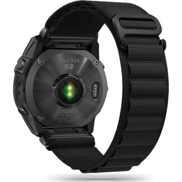 OUTLET: Pasek Tech Protect Nylon Pro, QuickFit 26 mm do Garmin Fenix 8 (51 mm) / 7X Pro / 7X / 6X Pro, czarny