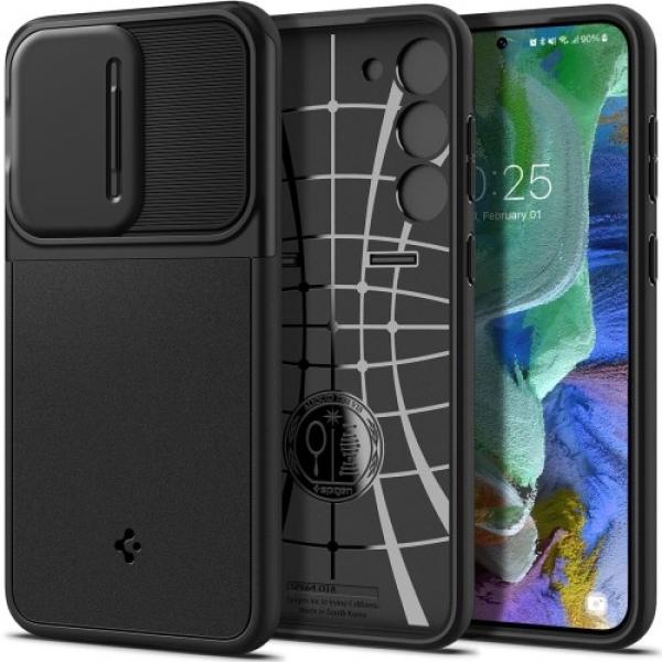 OUTLET: Etui Spigen Optik Armor do Galaxy S23 Plus, czarne