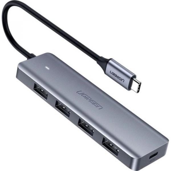 HUB 5w1 Ugreen 4x USB 3.0 Gen 1, 5Gbps, szary