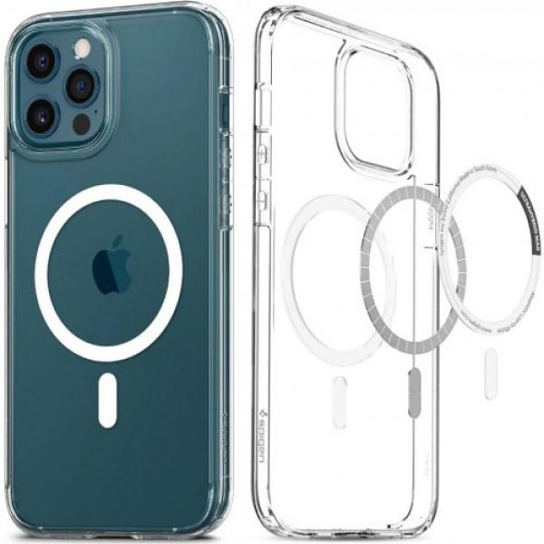 Etui Spigen Ultra Hybrid Mag MagSafe iPhone 12 Pro Max, przezroczysto-białe